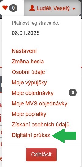 Digitalni prukazka menu